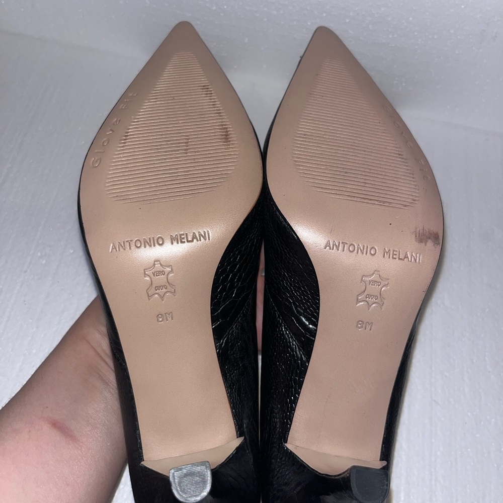 Antonio Melani Black Pointed-Toe Heels - Picture 6 of 6